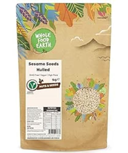 Wholefood Earth Sesame Seeds Hulled 1 kg | GMO Free | High Fibre Wholefood Earth Sesame Seeds Hulled 1 kg | GMO Free | High Fibre von Wholefood Earth