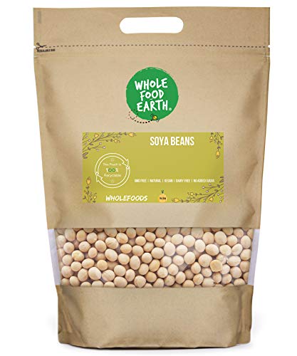 Wholefood Earth Sojabohnen – GMO frei – natürlich – vegan – Milchfrei – ohne Zuckerzusatz, 2 kg Wholefood Earth Sojabohnen – GMO frei – natürlich – vegan – Milchfrei – ohne Zuckerzusatz, 2 kg von Wholefood Earth