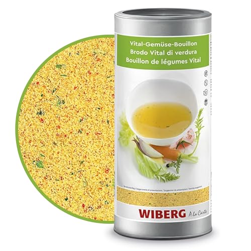 WIBERG Vital-Gemüse-Bouillon – Aromatische Gemüsebrühe und vielseitige Würze für Suppen, Soßen und vegetarische Gerichte, 1,2 kg von Wiberg