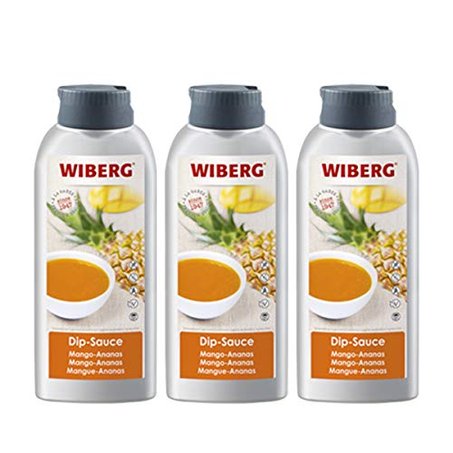 WIBERG Dip-Sauce Mango Ananas, mit Curry und Ingwer, 800g 3er Pack WIBERG Dip-Sauce Mango Ananas, mit Curry und Ingwer, 800g 3er Pack von Wiberg