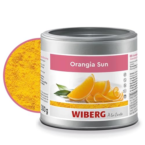 WIBERG Orangia Sun – Zubereitung mit natürlichem Orangenaroma – Intensiver Geschmack von Orangen für Süßspeisen & Herbstküche, 300 g von Wiberg