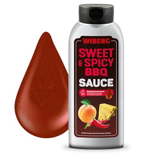 WIBERG Sweet & Spicy BBQ Sauce – Perfekte Balance süßer Schärfe – ideal für Grillgerichte, Fleisch & Burger, 750 ml WIBERG Sweet & Spicy BBQ Sauce – Perfekte Balance süßer Schärfe – ideal für Grillgerichte, Fleisch & Burger, 750 ml von Wiberg