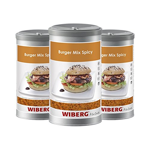 Wiberg Burger Mix Spicy Würzmischung, 760g 3er Pack von Wiberg
