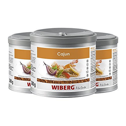 Wiberg Cajun Gewürzzubereitung, 280g 3er Pack von Wiberg