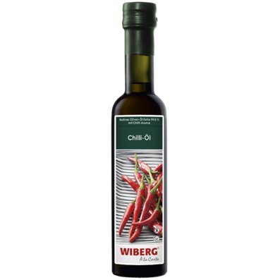 Wiberg Chili Öl, Natives Oliven-Öl Extra 99% mit Chilli-Aroma, 250 ml von Wiberg