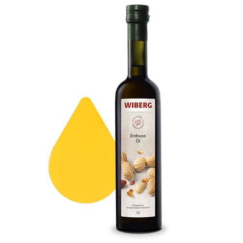 WIBERG Erdnuss-Öl kaltgepresst – Aus gerösteten Erdnüssen, vielseitig für Salate, Marinaden, Kurzgebratenes, Gemüse und Desserts, 500 ml WIBERG Erdnuss-Öl kaltgepresst – Aus gerösteten Erdnüssen, vielseitig für Salate, Marinaden, Kurzgebratenes, Gemüse und Desserts, 500 ml von Wiberg