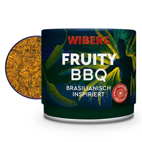 WIBERG Fruity BBQ Gewürzsalz – Fruchtig-scharfes Grillgewürz mit Jalapeños und Limette – Ideal für Fleisch, Fisch und Gemüse, 95 g von Wiberg