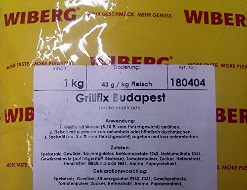 Wiberg Grillfix Budapest, 1kg, Gewürz für Steaks und Bräten von Wiberg