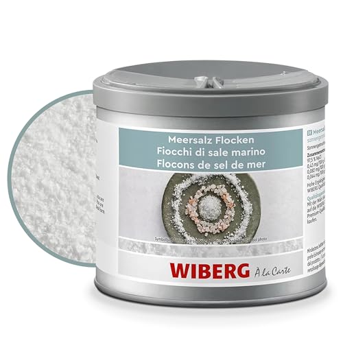 WIBERG Meersalz Flocken - Natürliches, unjodiertes, sonnengetrocknetes Meersalz, ideal für Fleisch, Fisch und Gemüse, 350 g WIBERG Meersalz Flocken - Natürliches, unjodiertes, sonnengetrocknetes Meersalz, ideal für Fleisch, Fisch und Gemüse, 350 g von Wiberg