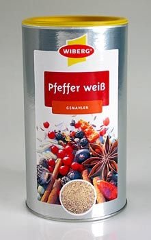 Wiberg Pfeffer weiss gemahlen 1200 ml, 1er Pack (1 x 1.2 L) von Wiberg