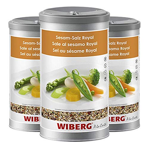 Wiberg - Sesam Royal, mit Meersalz und Nori Alge, 600g, Aromatresor 3er Pack von Wiberg