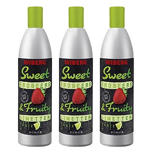 Wiberg Sweet & Fruity - Erdbeere & Limetten Taste, 500ml | 3er Pack Wiberg Sweet & Fruity - Erdbeere & Limetten Taste, 500ml | 3er Pack von Wiberg