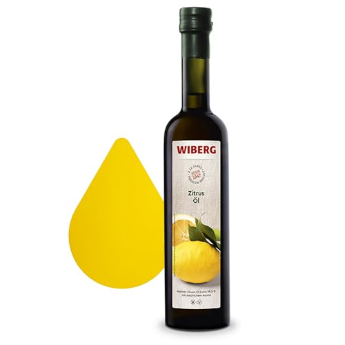 WIBERG Zitrus-Öl – Natives Olivenöl Extra mit fruchtiger Zitrusnote, perfekt für mediterrane Küche, Fisch- und Nudelgerichte, 500 ml von Wiberg