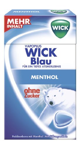 Wick Blau Halsbonbon ohne Zucker (20x 46g Box) Wick Blau Halsbonbon ohne Zucker (20x 46g Box) von Wick Blau