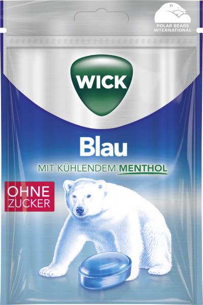 Wick Blau Hustenbonbons mit Menthol ohne Zucker von Wick
