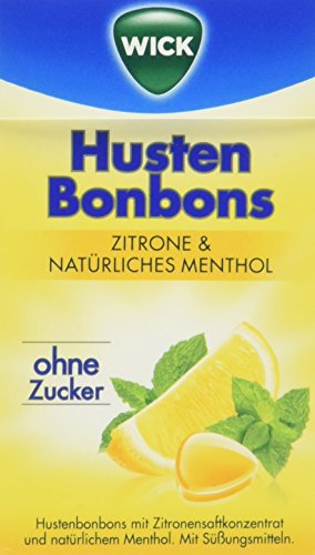 Wick Zitrone & Natürliches Menthol ohne Zucker Click Box, 10er Pack (10 x 46 g) von WICK
