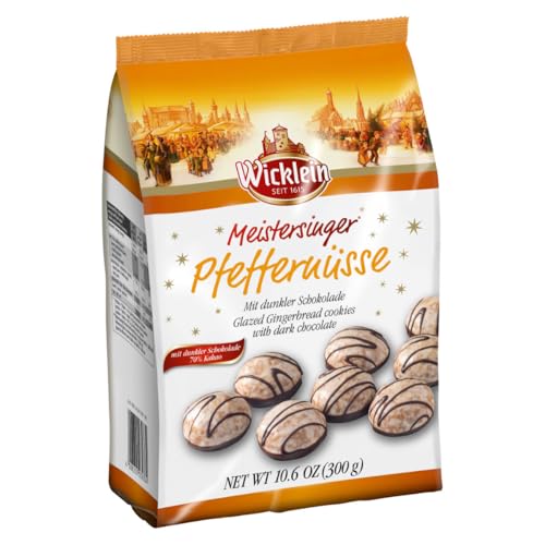Wicklein Meistersinger Pfeffernüsse Zartbitterschokolade glasiert 300g von Wicklein