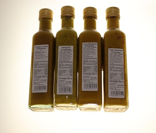Wiedemer Vinaigretten - Senf Sauce - Salatsauce - Senfvinaigrette | 4er Set, 4 x 250 ml Wiedemer Vinaigretten - Senf Sauce - Salatsauce - Senfvinaigrette | 4er Set, 4 x 250 ml von Wiedemer