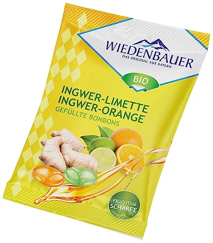 Wiedenbauer Gefüllte Bonbons, Ingwer-Limette & Ingwer-Orange, 75 g Wiedenbauer Gefüllte Bonbons, Ingwer-Limette & Ingwer-Orange, 75 g von Wiedenbauer