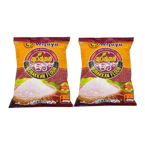 Wijaya Kurakkan Mehl (Fingerhirse), 400 g (2 Packungen) von Wijaya Products