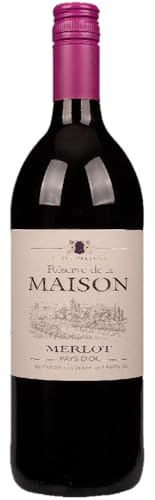 Merlot Reserve de la Maison Vin de Pays d'Oc 1,0 l 2022 (1x 1L) | trocken | Rotwein | Frankreich | Merlot von Wijntransport