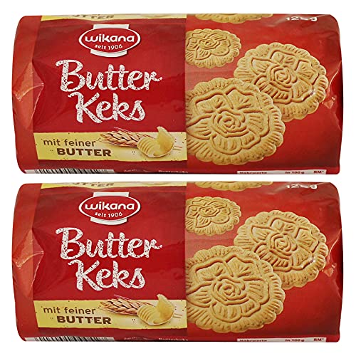 2er Pack Wikana Butterkeks 2 x 125 g Butterplätzchen Kekse von Wikana