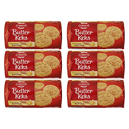 6er Pack Wikana Butterkeks 6 x 125 g Butterplätzchen Kekse von Wikana