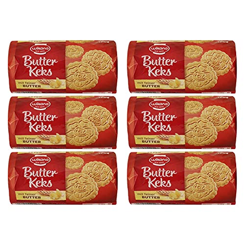 6er Pack Wikana Butterkeks 6 x 125 g Butterplätzchen Kekse von Wikana