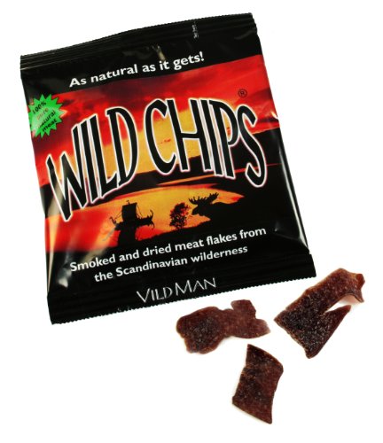 Wild Mans Schwedische Wildchips 40g (getrockneter Wildfleisch Snack) von Wild Man AB