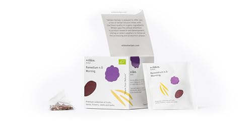 Wilden Herbals Remedium #0 Morning - Belebender & stärkender Kräutertee – Kräftiger Mix aus Kakao, Zimt & Ginko für den Tagesstart - 10er Packung von Wilden.herbals