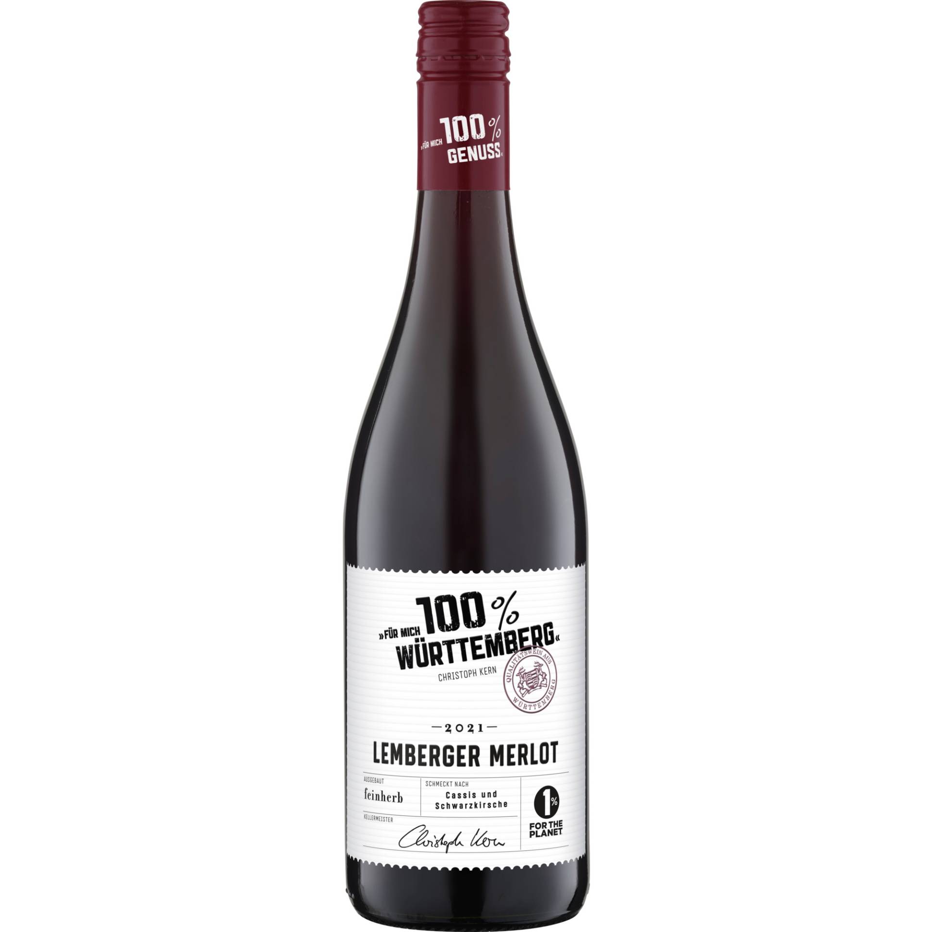 Für mich 100% Lemberger Merlot, Halbtrocken, Würtemberg, Württemberg, 2021, Rotwein Für mich 100% Lemberger Merlot, Halbtrocken, Würtemberg, Württemberg, 2021, Rotwein von Wilhelm Kern GmbH, D-71394 Kernen im Remstal