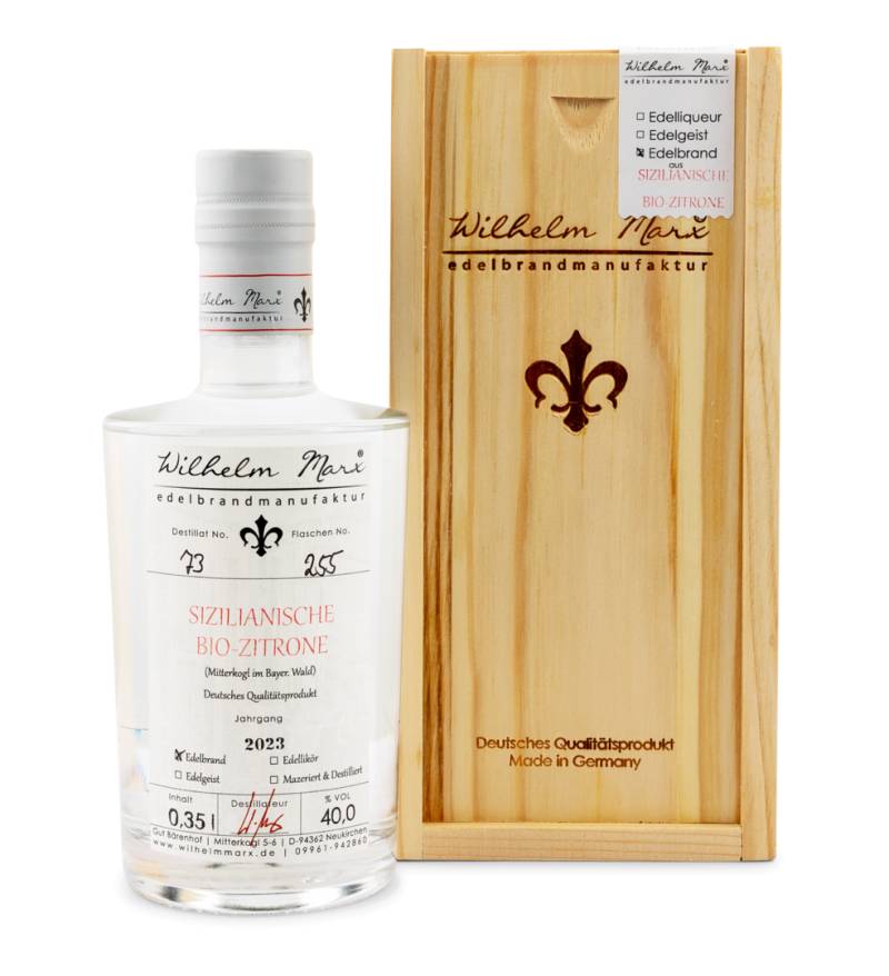 Sizilianische Bio-Zitrone Edelbrand von Wilhelm Marx