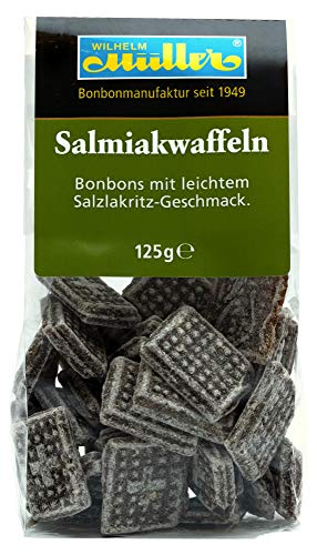 Salmiakwaffeln - Bonbons mit leichtem Salzlakritz-Geschmack (1 Tüte) von Müller