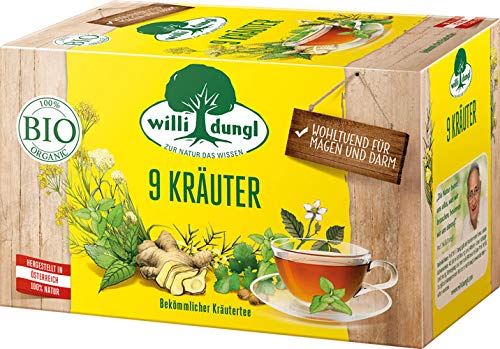 Willi Dungl Bio 9 Kräuter, bekömmlicher Kräutertee - 5x 20 Beutel Willi Dungl Bio 9 Kräuter, bekömmlicher Kräutertee - 5x 20 Beutel von Willi Dungl