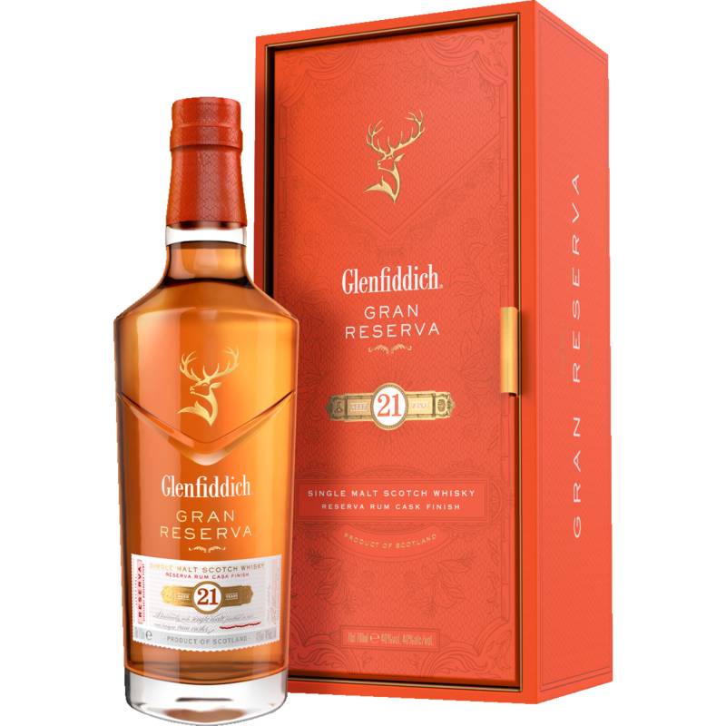 Glenfiddich 21 Single Malt Whisky, Whisky, 0,7L, 40% Vol., Schottland, Spirituosen von William Grant & Sons Global Brands Ltd., Tullamore, Ireland