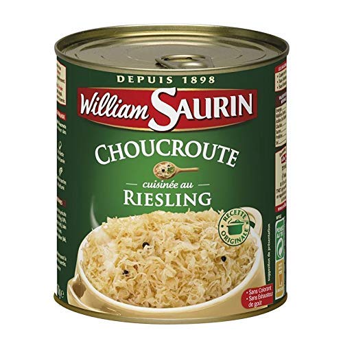 William Saurin - Sauerkraut Au Riesling 1 x 810G-Ringpull-Dose von William Saurin