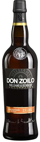 Don Zoilo Amontillado| Sherry |biologisch und oxidativ gereift | Ausgezeichnet u.a. mit über 90 Punkten bei Spaniens Weinführer Nr. 1: José Peñín |750ml | 19 % Volume von Williams & Humbert