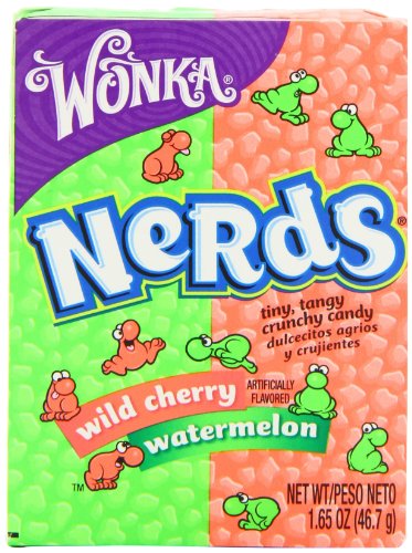 Wonka Nerds Wassermelone und Wildkirsche, 47 ml, 9 Stück Wonka Nerds Wassermelone und Wildkirsche, 47 ml, 9 Stück von Willy Wonka