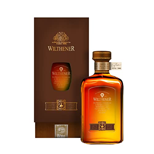 Wilthener Jubiläumsedition, Premium Weinbrand in X.O.-Qualität, 25 Jahre gereift, auf Stück limitiert, in nummerierter Flasche 40% vol.(1 x 0.5 l) von ebaney