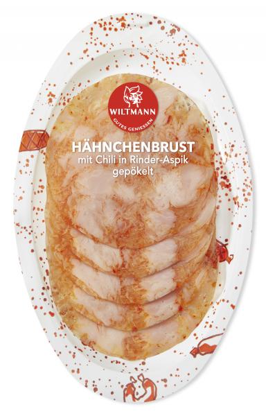 Wiltmann Hähnchenbrust mit Chili in Rinder-Aspik von Wiltmann