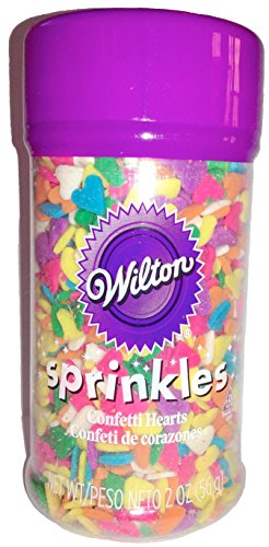 Confetti Multi-Colored Sprinkle Valentine Hearts von Wilton