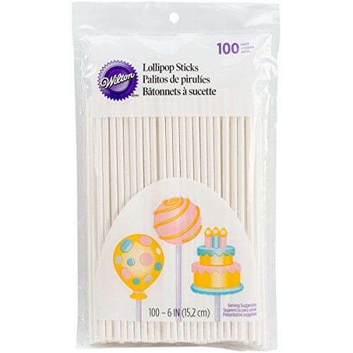 Lollipop Sticks 6" 100/Pkg- von Wilton