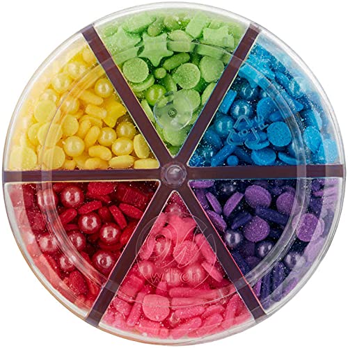 Rainbow Shaped Sprinkle Set 6 Cell von Wilton