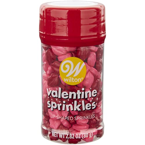 Rote und rosa Süßigkeiten-Sprinkles, 80 ml. von Wilton