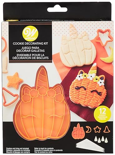 Cookie Stamp Kit 12/Pkg-Unicorn Pumpkin von Wilton