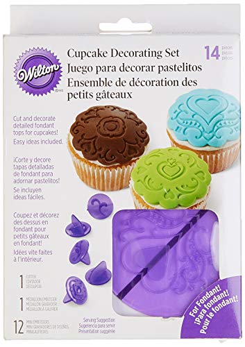 Wilton Muffin-Deko Herzen Fondant Cupcake Set zum Dekorieren von Wilton