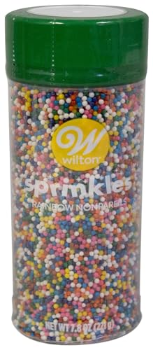 Wilton Nonpareil Sprinkles 7.8oz-Rainbow von Wilton