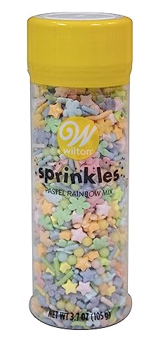 Wilton Pastel Rainbow Sprinkles Bottle 3.7 OZ von Wilton