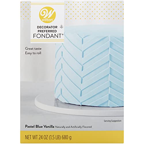 Wilton Ready-to-Use Pastel Blue Vanilla-Flavored Fondant, 24 oz. von Wilton