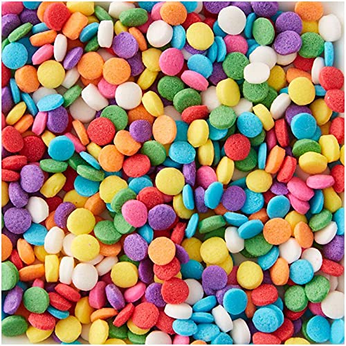 Wilton Regenbogenfarbene Konfetti-Süßigkeiten-Streuseln, 40 ml Tube von Wilton